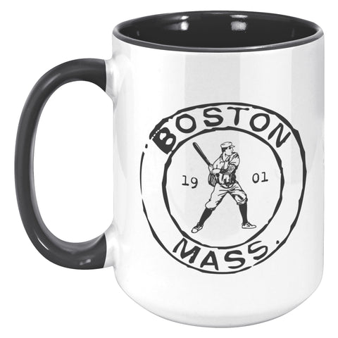Image of Boston Baseball Vintage Stamp Mug - 11oz & 15oz