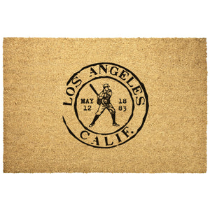 Los Angeles Baseball Vintage Stamp Doormat - 36"x24", 30"x18", 18"x12", & 24"x16"