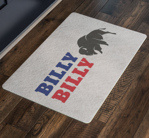 Image of Billy Billy Football Indoor/Outdoor Doormat - Dilly Dilly, Bills Mafia, Buffalo Bills