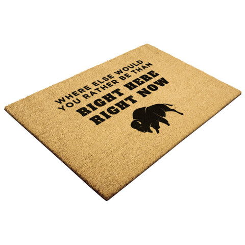 Image of Where Else Would You Rather Be Outdoor Doormat - 4 Sizes - Buffalo Bills, Bills Mafia