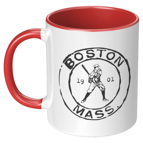 Image of Boston Baseball Vintage Stamp Mug - 11oz & 15oz