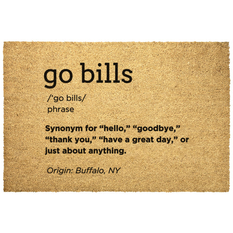 Image of Go Bills Doormat - 36"x24", 30"x18", & 24"x16" | Buffalo Bills, Bills Mafia