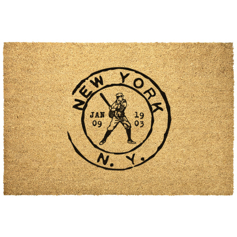 Image of New York Baseball Vintage Stamp Doormat